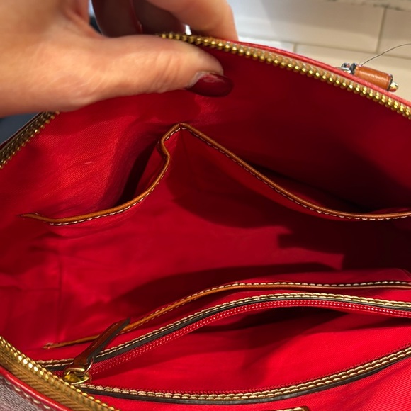 Dooney & Burke tailored red satchel. - Picture 14 of 15